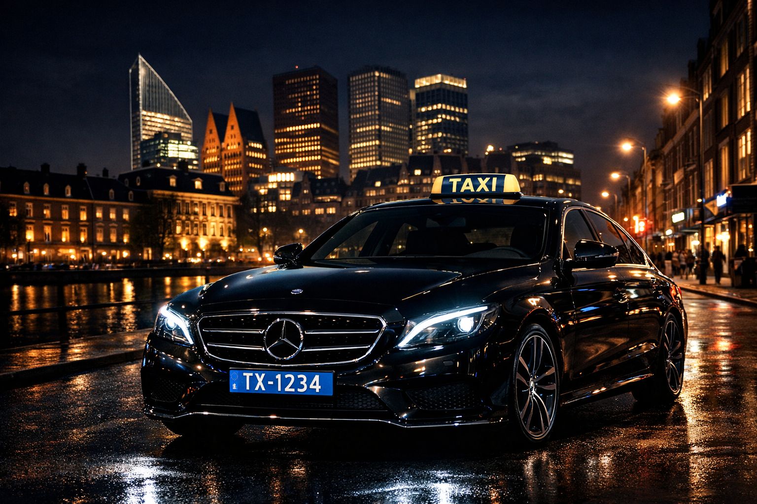 Zakelijk vervoer Den Haag executive chauffeur luxe interieur